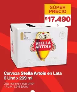 Stella Artois - Cerveza en Lata