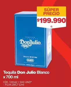 Don Julio - Tequila Blanco x 700 ml
