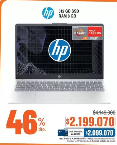 HP - Laptop 512 GB SSD RAM 8 GB