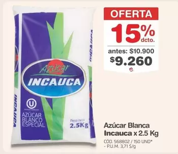 Incauca - Azúcar Blanca x 2.5 Kg