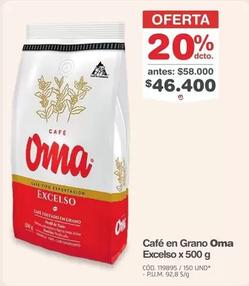 Oma - Café en Grano "" "Excelso"
