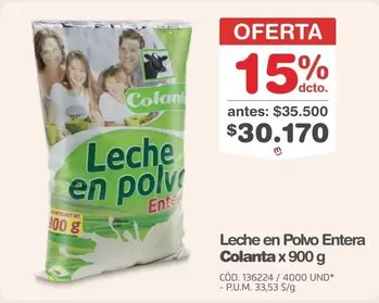 Colanta - Leche en Polvo Entera