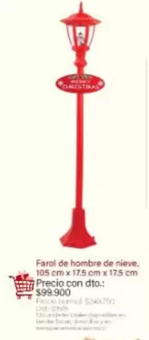 Farol de hombre de nieve
