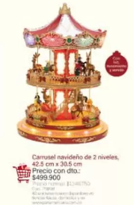 Pico - Carrusel navideño de 2 niveles