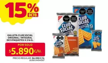 Club Social - GALLETA CLUB SOCIAL ORIGINAL / INTEGRAL