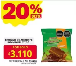 BROWNIE DE AREQUIPE INDIVIDUAL