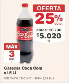 Coca Cola - Gaseosa