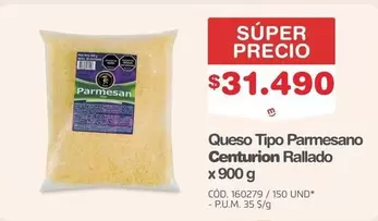 Centurión - Queso Tipo Parmesano Centurion Rallado