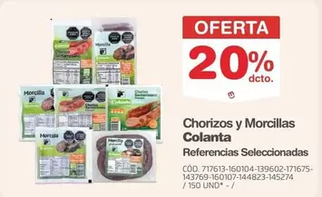 Colanta - Chorizos y Morcillas