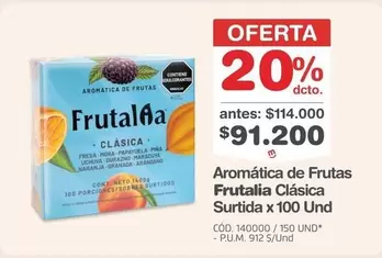 Frutalia Clásica Surtida x 100 Und