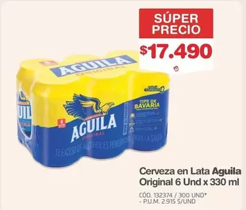 Águila - Cerveza en Lata Original