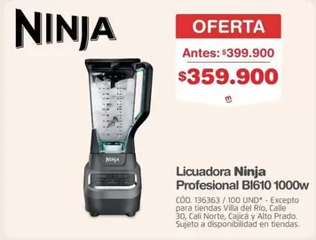 Ninja - Licuadora Profesional BI610 1000w