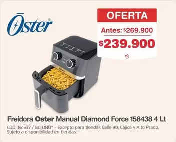 Oster - Freidora Manual Diamond Force 158438 4 Lt