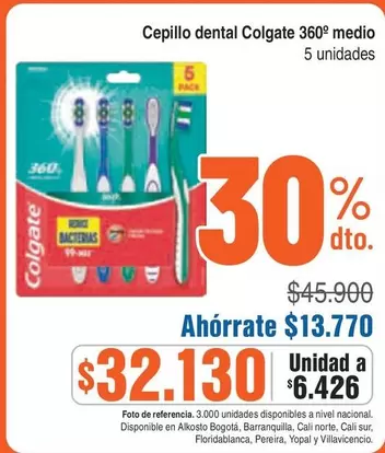 Colgate - Cepillo dental 360º medio