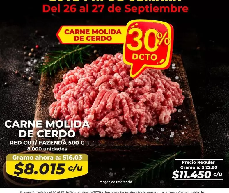 Cut - CARNE MOLIDA DE CERDO
