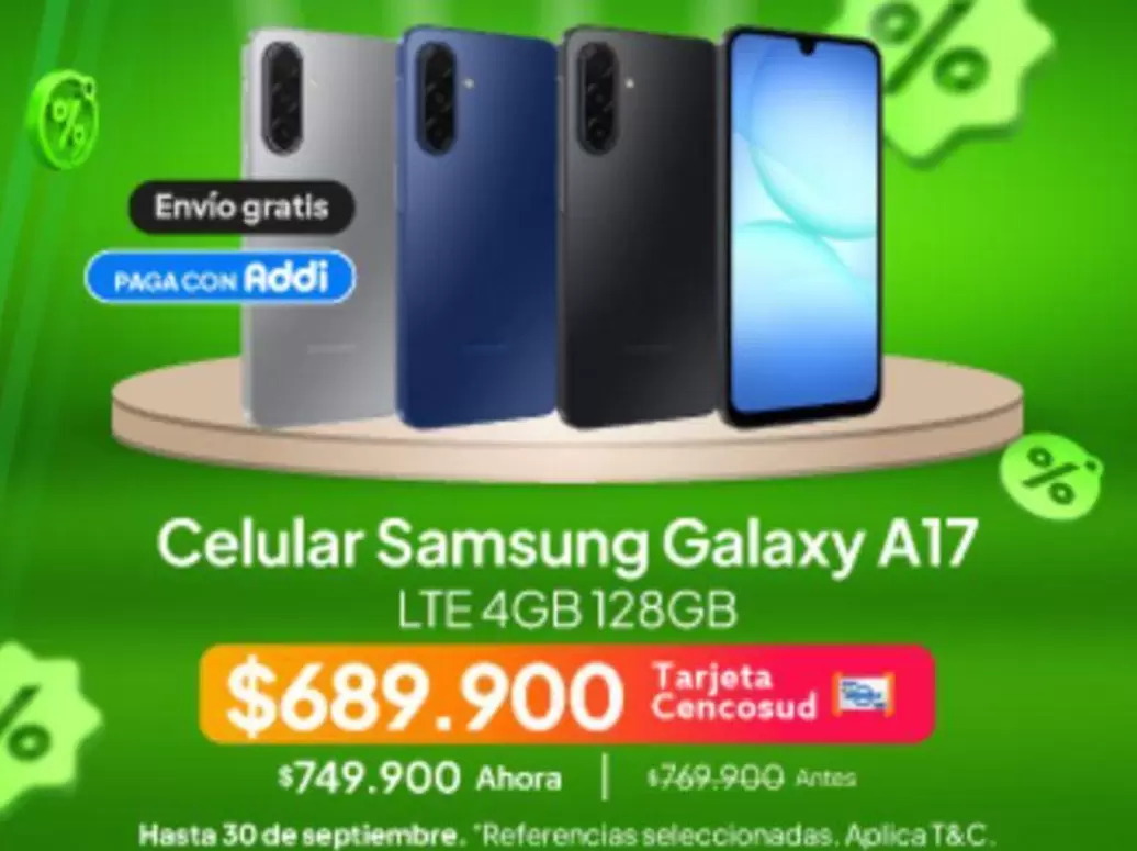 Samsung - Celular Galaxy A17 LTE 4GB 128GB