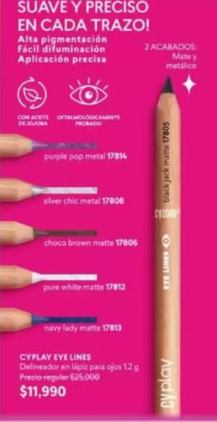 Suave - CYPLAY EYE LINES Delineador en lápiz para ojos 1.2 g