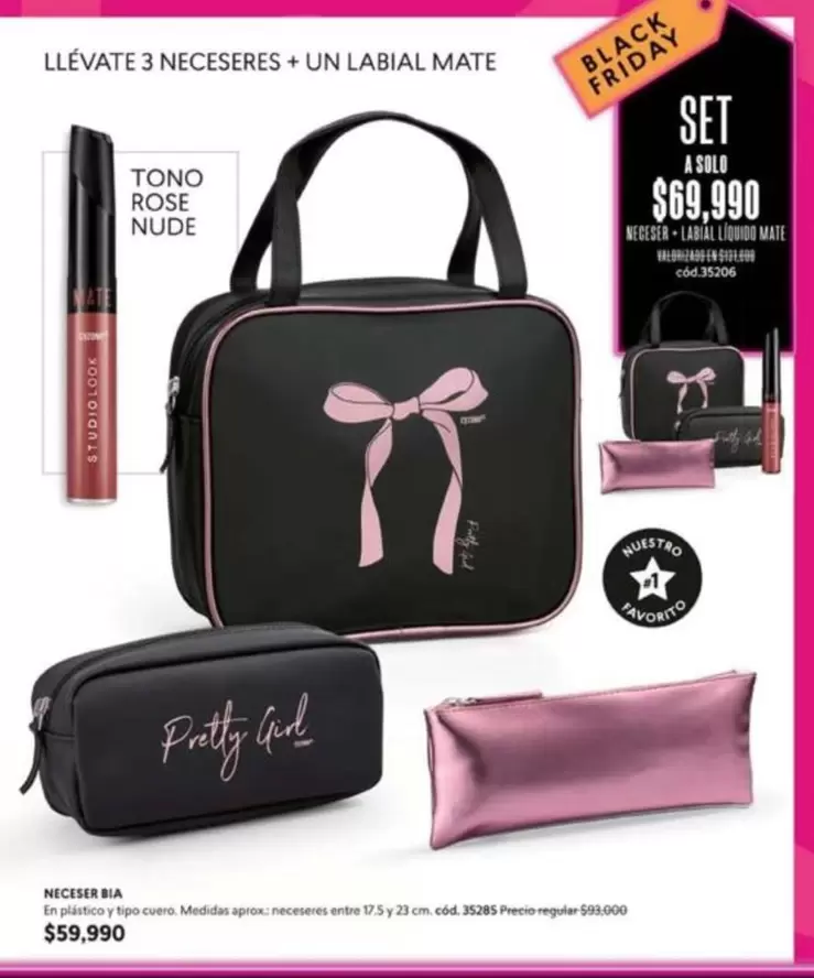 Nude - Set de neceseres + labial mate