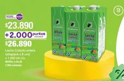 Colanta - Leche Entera Tetrapak