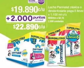Parmalat - Leche Clásica O Deslactosada