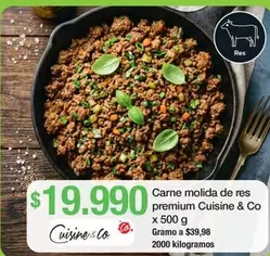 Cuisine & Co - Carne Molida De Res Premium