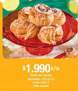 Rollo De Canela Glaseado
