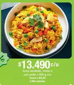 Arroz Atollado, Mixto O Con Pollo