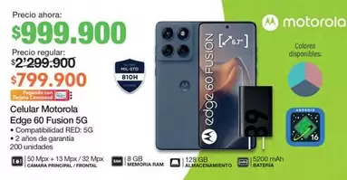 Motorola - Edge 60 Fusion 5G