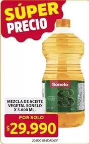 Sonelo - MEZCLA DE ACEITE VEGETAL