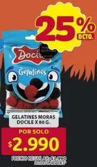 GELATINES MORAS DOCILE X 80 G.