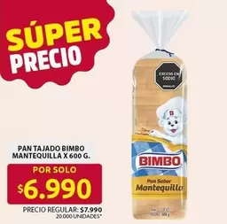 Bimbo - PAN TAJADO BIMBO MANTEQUILLA