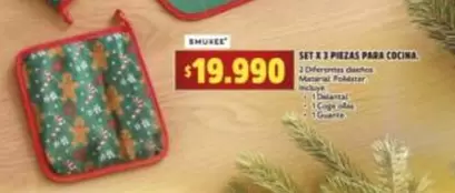 SET X 3 PIEZAS PARA COCINA