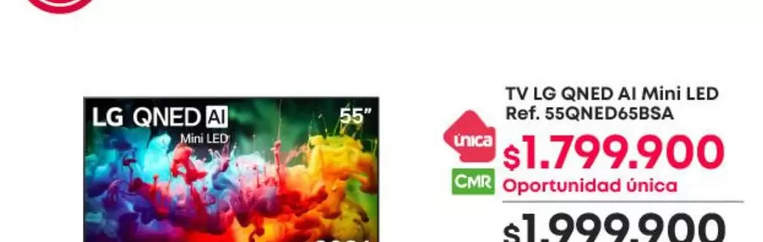 LG - TV QNED AI Mini LED Ref. 55QNED658SA