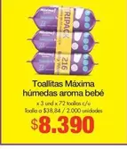 Máxima - Toallitas Húmedas Aroma Bebé
