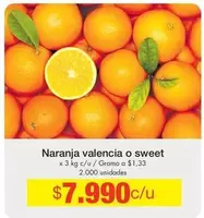 Naranja Valencia O Sweet