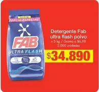 Fab - Detergente Ultra Flash Polvo