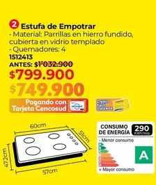 Estufa de Empotrar 1512413