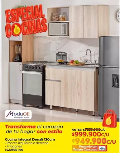 ModuOfi - Cocina Integral Denali 120cm 1420595/96