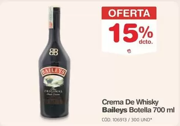 Baileys - Crema De Whisky Botella 700 ml