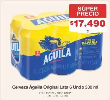 Bavaria - Cerveza
Original Lata 6 Und x 330 ml