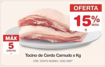 Tocino de Cerdo Carnudo x Kg