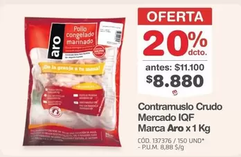 Aro - Contramuslo Crudo Mercado IQF