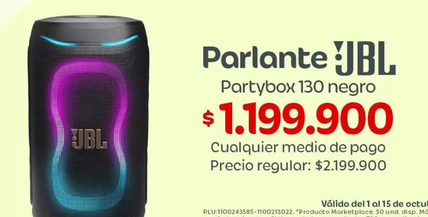 Pago - Parlante Partybox 130 negro