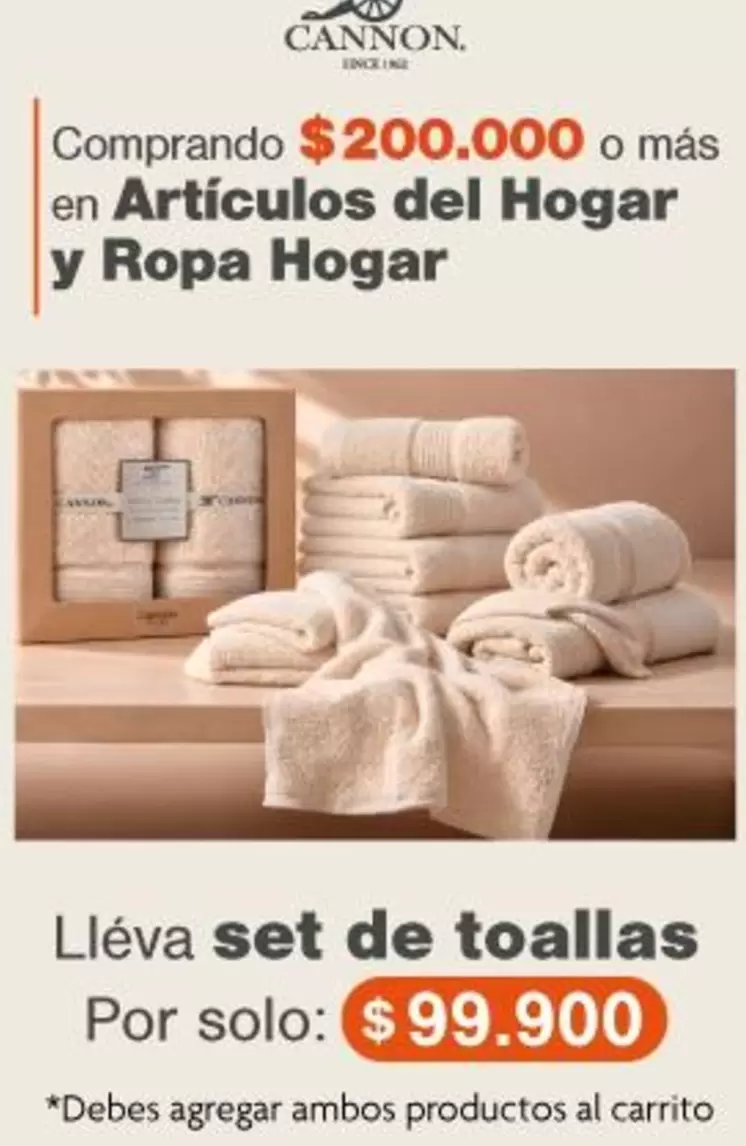 Cannon - Set De Toallas
