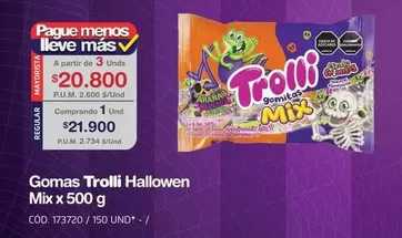Gomas Trolli Halloween Mix x 500 g