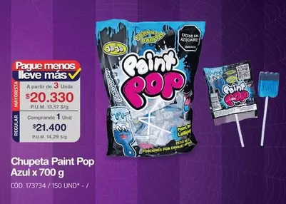 Chupeta Paint Pop Azul