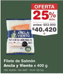 Ancla & Viento - Filete de Salmón Pacífico