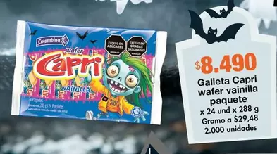Colombina - Galleta Capri Wafer Vainilla