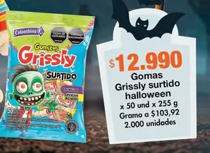 Colombina - Gomas Grissly Surtido Halloween