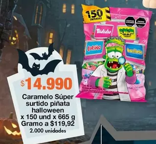 Caramelo Surtido Piñata Halloween